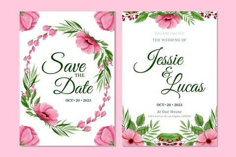 Wedding Invitation Illustration Stock Illustration