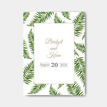 Wedding invitation Isolated 스톡 일러스트