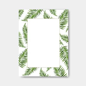 Wedding invitation Isolated White Stock Illustration