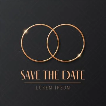 Wedding Invitation. Save The Date Flyer Stock Illustration