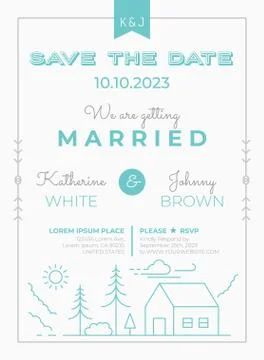 Wedding Invitation Template Stockillustratie