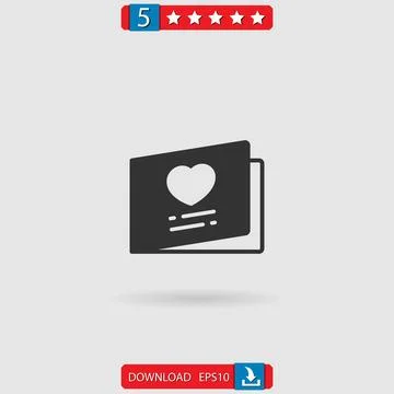 Wedding invitation vector icon Ilustração Stock