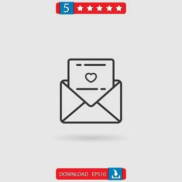 Wedding invitation vector icon Stock Illustration