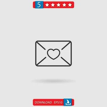 Wedding invitation vector icon Ilustração Stock
