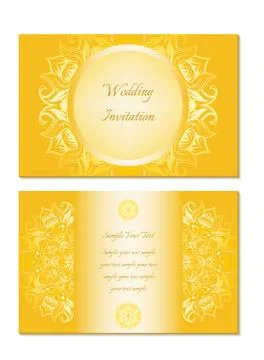 Wedding invitation, vector image Ilustração Stock