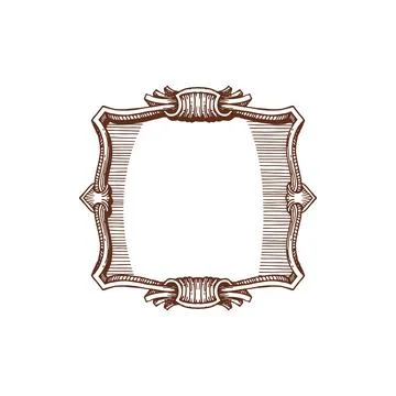 Wedding invitations frame, royal border decoration 스톡 일러스트