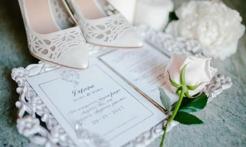 Wedding invitations Stock Photos