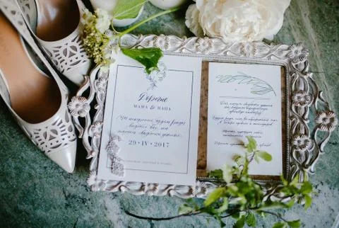 Wedding invitations Stock Photos