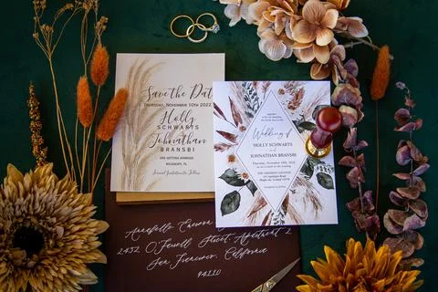 Wedding Invitations Stock Photos