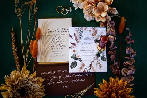 Wedding Invitations Stock Photos