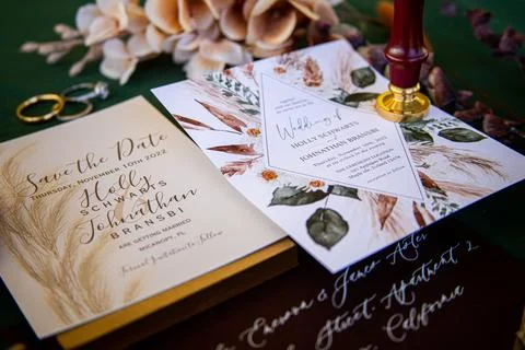 Wedding Invitations Stock Photos