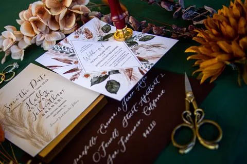 Wedding Invitations Stock Photos