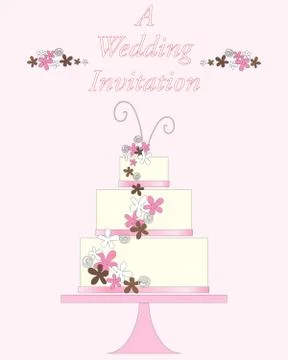Wedding invite Stock Illustration