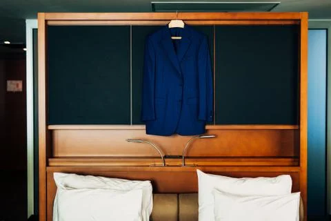 Wedding jacket of the groom Stock Photos