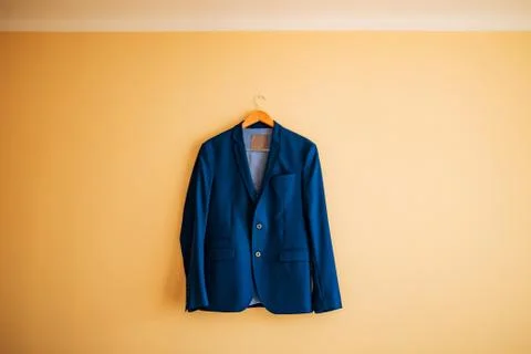 Wedding jacket of the groom Stock Photos