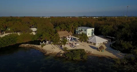 Wedding key largo light house beach Stock Footage 107277549