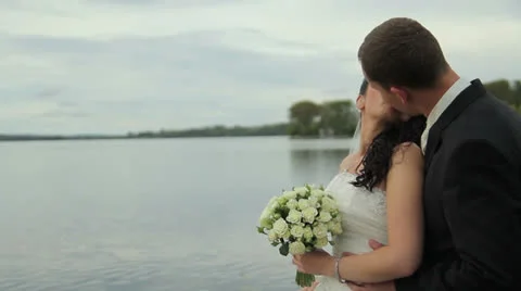 Wedding lake in the summer 動画素材 22841823