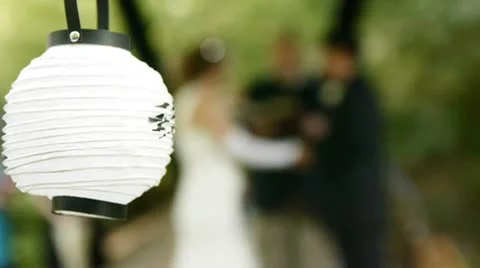 Wedding lamp 库存影片 8907634