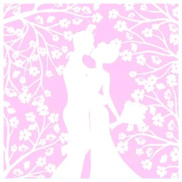 Wedding laser cut Stock Illustration
