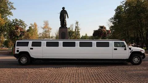 Wedding limousine Stock Photos