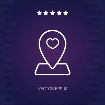 Wedding location  icon Stock-Illustration