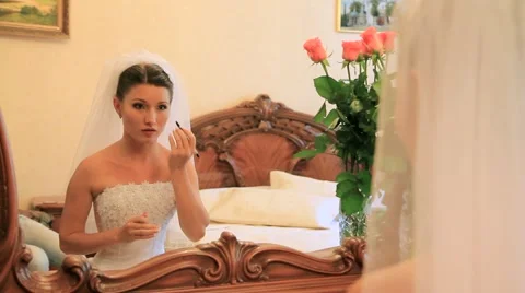 Wedding Make-Up Stock Footage 52686500