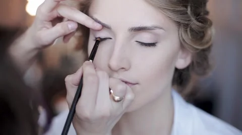 Wedding Makeup Stock Footage 66508267