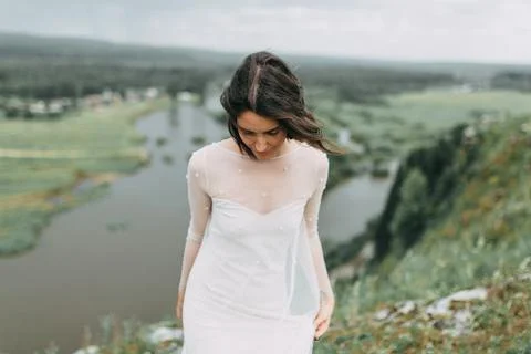 Wedding in the mountains Stock Photos