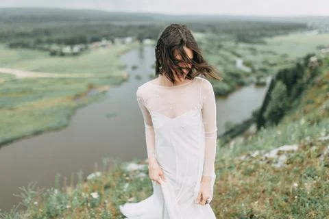 Wedding in the mountains Stock Photos