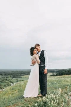 Wedding in the mountains Stock Photos