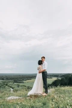 Wedding in the mountains Stock Photos