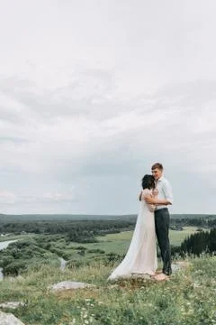 Wedding in the mountains Stock Photos