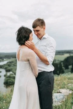 Wedding in the mountains Foto stock