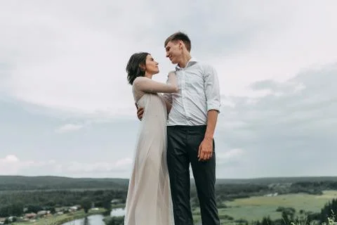 Wedding in the mountains Stock Photos
