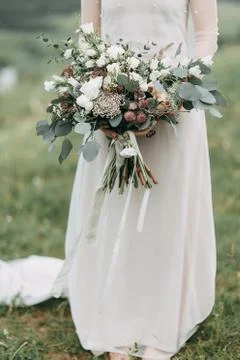Wedding in the mountains Stock Photos