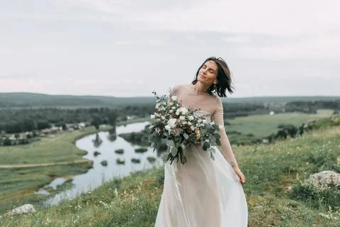 Wedding in the mountains Stock Photos
