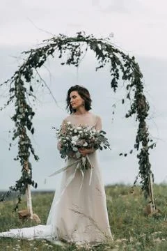Wedding in the mountains Stock Photos