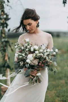 Wedding in the mountains Stock Photos