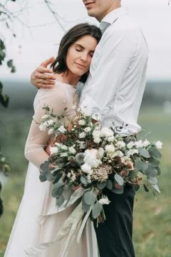 Wedding in the mountains Stock Photos
