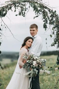 Wedding in the mountains Stock Photos