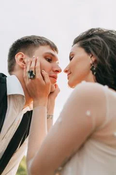 Wedding in the mountains Stock Photos