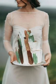 Wedding in the mountains Stock Photos