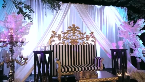 Wedding organization. luxury event. Stock Footage 219614266