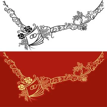 Wedding Ornament Stock Illustration