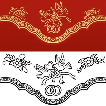 Wedding Ornament Stock Illustration