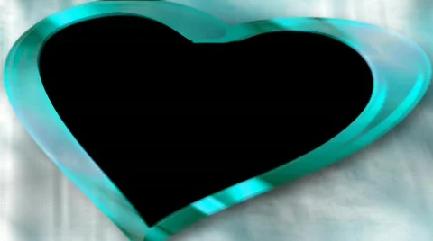 Wedding overlay with alpha lime heart hd ntsc Stock Footage