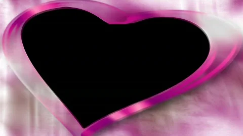 Wedding overlay with alpha pink rose heart hd ntsc Stock Footage 337723
