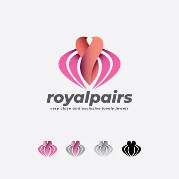 Wedding Pair Logo Stock Illustration