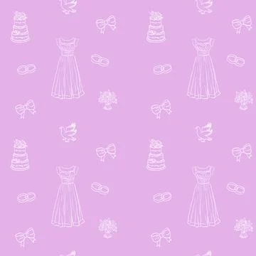 Wedding pattern Stock Illustration