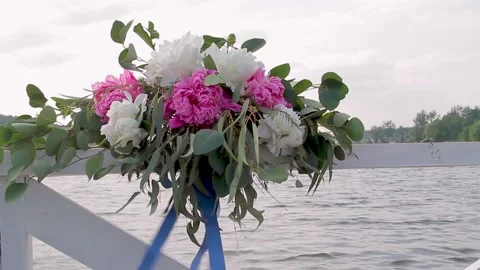 Wedding   peonies Stock Footage 153709939